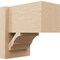 Ekena Millwork 8-in W x 12-in D x 12-in H Balboa Block Rough Cedar Woodgrain TimberThane Outlooker, Primed Tan OUTUR080X12X12BOA44RCPR - alternate 1